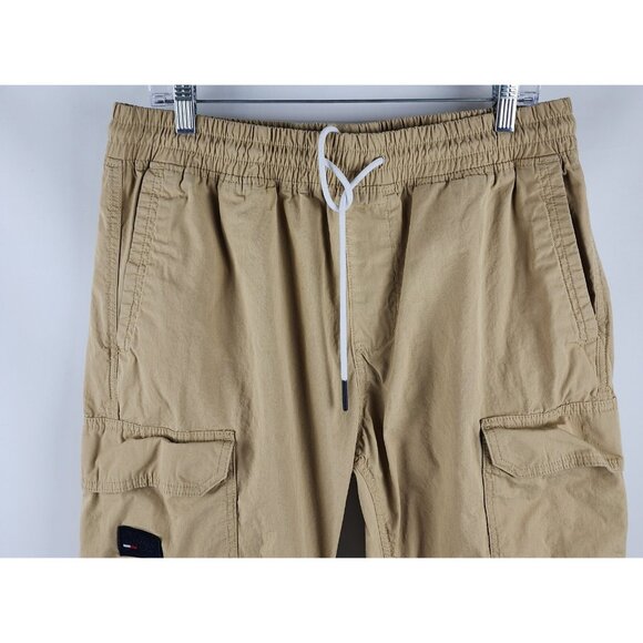 Tommy Hilfiger Pants Men Large Tan Tommy Jeans Vintage Y2K Cargo Joggers (32x28) - Picture 2 of 11
